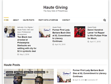 Tablet Screenshot of haute-giving.com